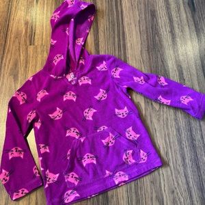 Okie Dokie Fleece Cat Pullover, 3T
